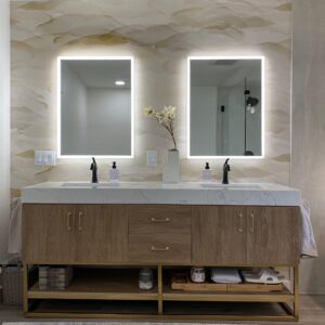 Austin Bathroom Remodel LED Mirrors