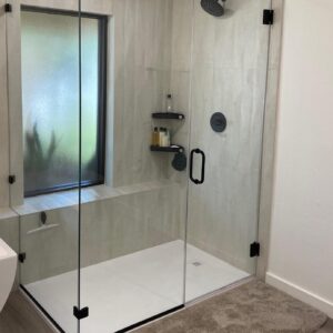 Austin Bathroom Remodel modified shower