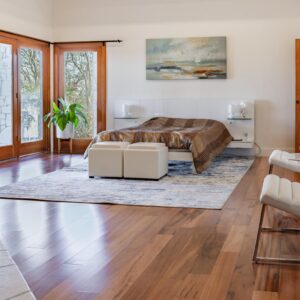 Spicewood Home Remodel for Master Bedroom with new hardwood floors