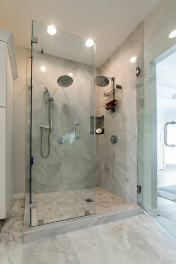 The Hills Home Remodel Contractor shows Master Bath Shower