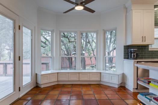Spicewood Kitchen Remodel with Window Seating and Storage