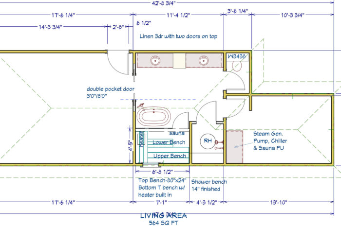 Design of Austin Home Remodel specific to the Master Bathroom